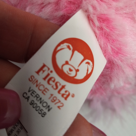 Fiesta Aggretsuko Cutie Beans Gumballs Claire Pink Flamingo Soft Plush Toy Cute - Picture 2 of 8